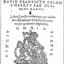 Psaumes de David traduits par Clément Marot (1551)