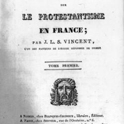 Vues sur le Protestantisme de J.L.S. Vincent