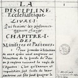 La discipline ecclésiastique des églises Réformées de France