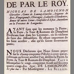 Récompense pour l'arrestation de prédicants