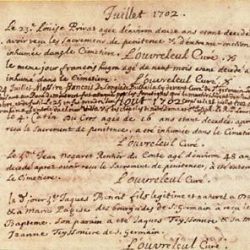 Registre paroissial de Saint Germain de Calberte