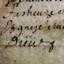 Lettre autographe de Pierre Laporte, dit Rolland, chef camisard (1680-1704)