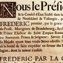 Naturalisation de Sévanier à Neufchâtel (14 septembre 1712)