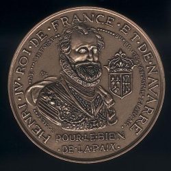 Médaille du 4ème centenaire de l'Édit de Nantes 1598-1998