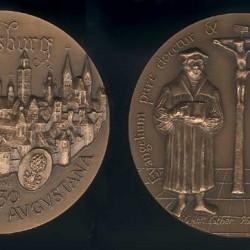 Médaille Confession d'Augsbourg : Luther et Melanchton