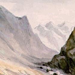Aquarelle de montagne